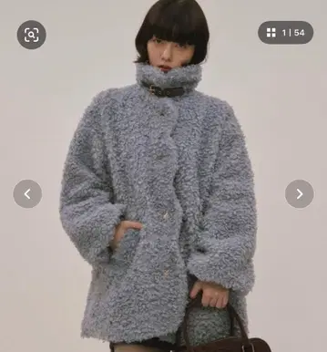 로인 누이 뉘앙스 버튼 푸들 코트