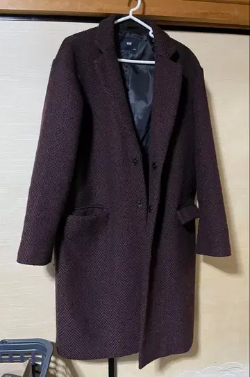 HARE 체스터 코트 레드 남성용 S 사이즈