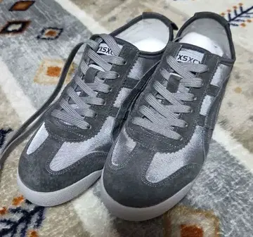 미사용 새상품 그레이 스웨이드 로우컷 스니커즈