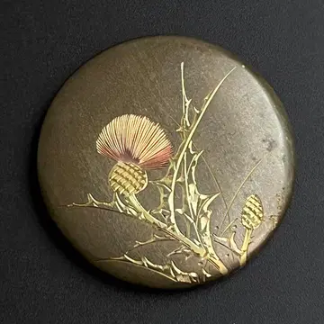 오비 고정 띠 78 금속 올리브 골드 무늬