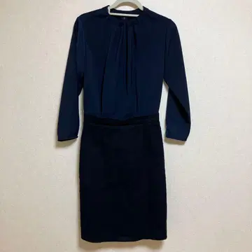 ships 네이비 원피스 긴팔