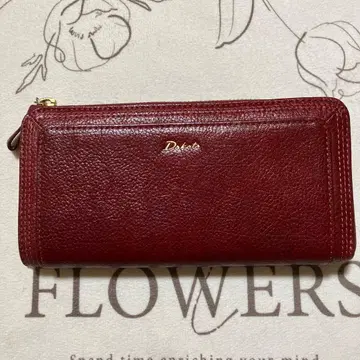 새상품급 Dakota 버건디 가죽 장지갑 빨간색