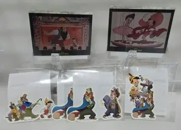 디즈니 세가 럭키 쿠지 피노키오 스티커 파울펠로우 기디언