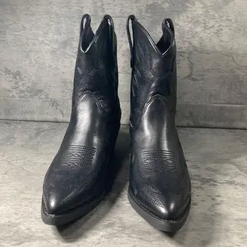 컨디션 최상 [ MOUSSY ] 마우지 웨스턴 부츠 인조 가죽 23cm