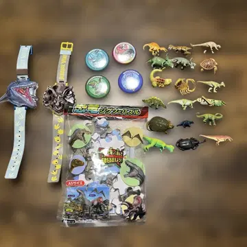 공룡 사랑 공룡 세트 캔 배지 (한정판) 시계 퍼즐 스파보무의 완구