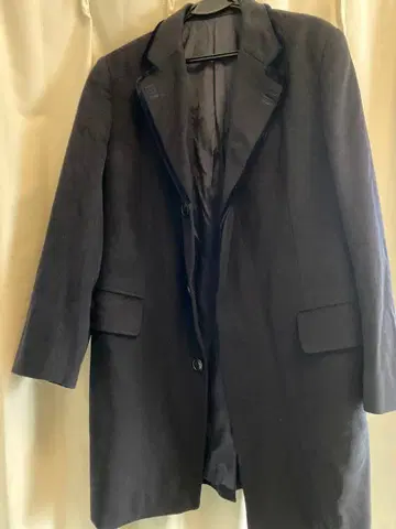 영국옥 캐시미어 100% 코트 M 사이즈 블랙