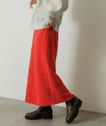 [ 새상품 ] 후쿠레 자카드 내로우 스커트