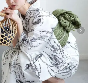 새상품 미사용 유카타 단품 utatane 화이트