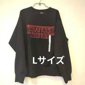 GU 기묘한 이야기 헤비웨이트 맨투맨 L 사이즈 블랙