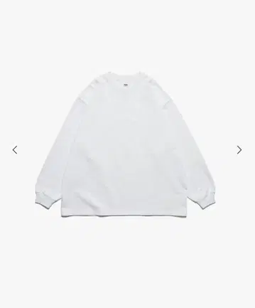 새상품 Graphpaper 헤비 긴팔 T셔츠 화이트 size 2