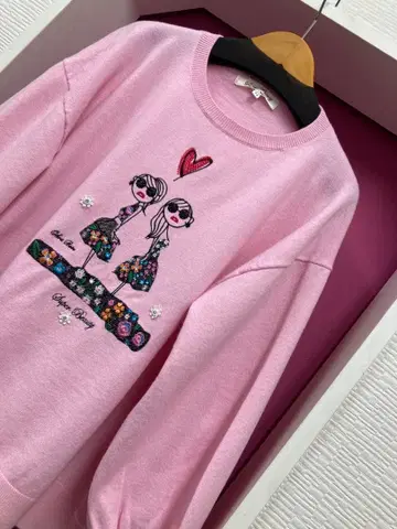 슈퍼 뷰티 소매가 봉긋한 여아 자수 따뜻한 스웨터