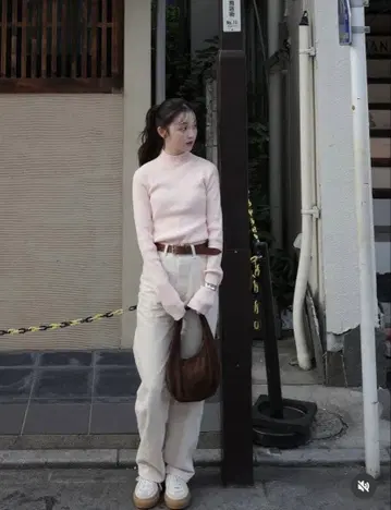 CLANE 클라네 H/N RIB KNIT TOPS