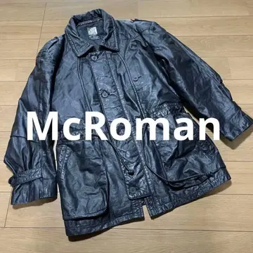 [ 새상품급 ] McRoman 가죽 자켓 천연 가죽 테일러드 자켓 남성용