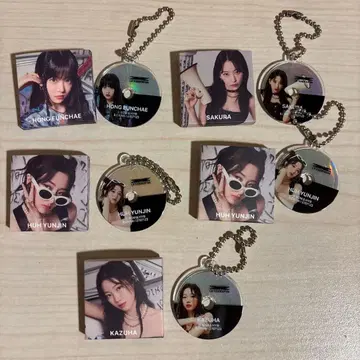 LE SSERAFIM CD풍 아크릴 참 5개 세트