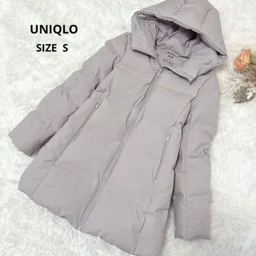 유니클로 스트레치 심리스 다운 자켓 다운 90% 그레이 S