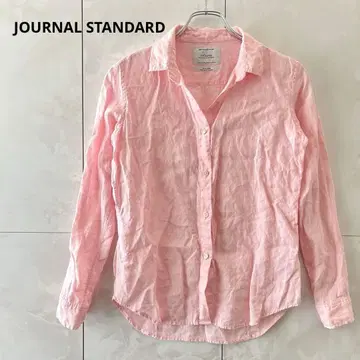 저널 스탠다드 No.66 프렌치 린넨 스키퍼 셔츠 핑크 1