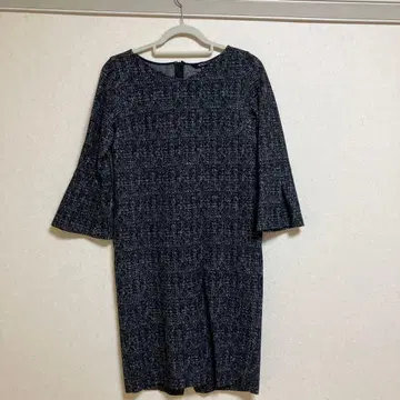 BOSCH 플레어 슬리브 니트 원피스 36 벨트 포함