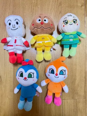 호빵맨 봉제 인형 5체 세트