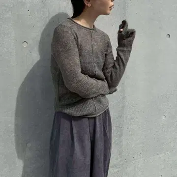 셀렉트 모카 센터라인 시어 니트 [ by SON ] 그레이