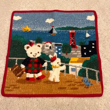 패밀리아 셔닐 직조 손수건