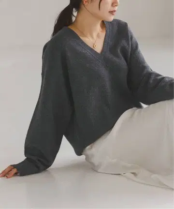 NOBLE 캐시미어 MIX 스무스 V 풀오버