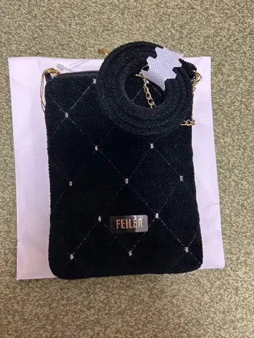 FEILER 페이러 유니 체인 포쉐트 블랙