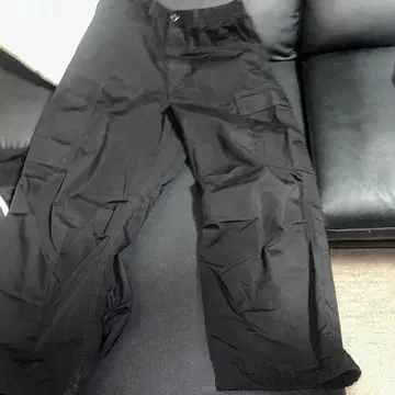 블랙 카고 팬츠