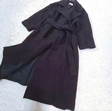 퍼블릭 도쿄 헤링본 오버 체스터 코트 숄카라