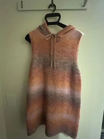 tina jojun 후디 니트 미니 원피스