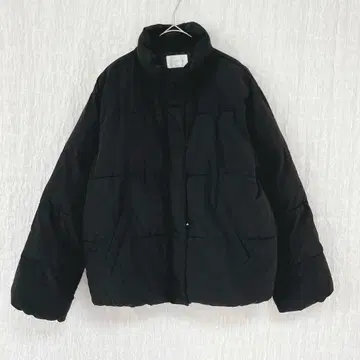 3496 콜자 패딩 자켓 방한 블랙 블루종 파이버 나일론 M