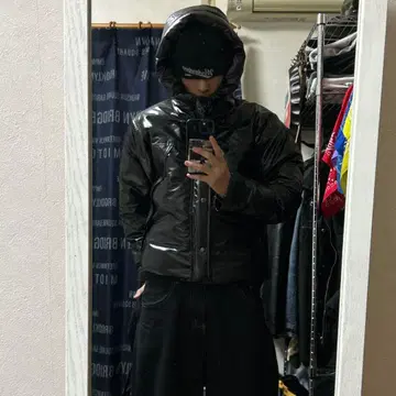 LASKA x JOURNAL STANDARD 광택 다운 자켓 y2k