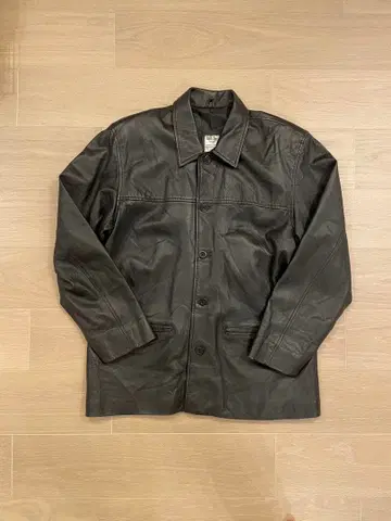 발리 선 가죽 카 코트