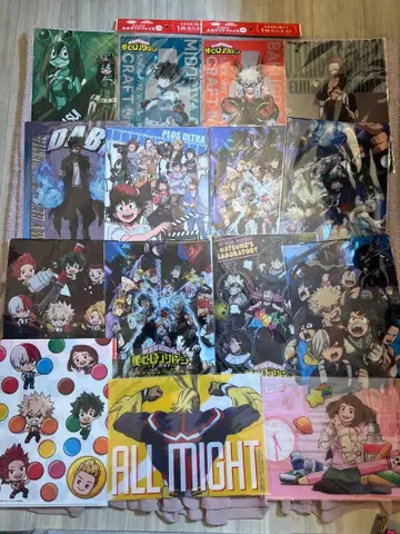 [ 새상품 ] 나의 히어로 아카데미아 클리어 파일 15개 세트