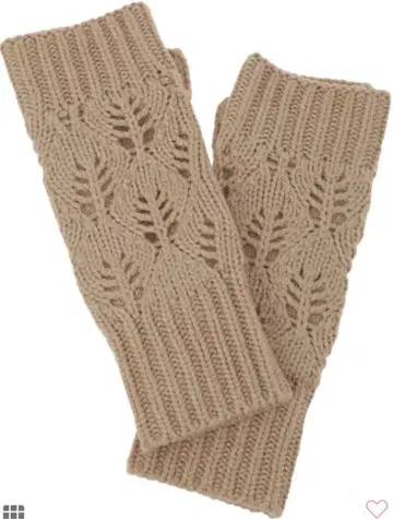 sm2 사만사 모스모스 나뭇잎 패턴 시스루 짜임 암워머 모카 새상품