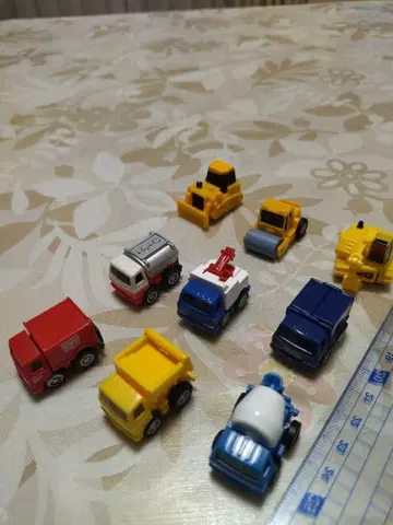 풀백카 일하는 자동차 시리즈 10대 세트 소방차 덤프트럭