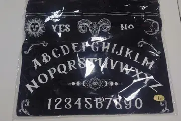 묘지 화랑 위자 보드 디자인 T셔츠 L 사이즈 블랙