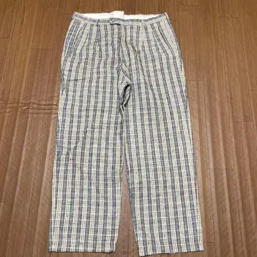 체크 무늬 슬랙스