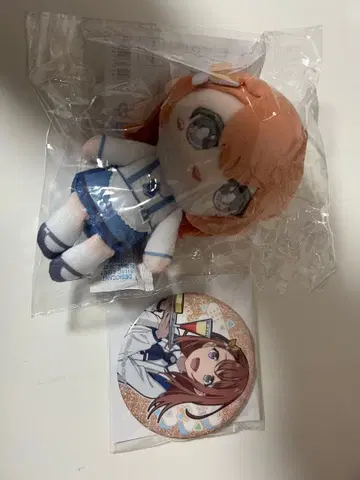 프로세카 하나사토 미노리 하피콜레 캔 배지 봉제 인형