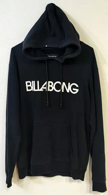 BILLABONG 블랙 후드티 남성용 L 사이즈 풀오버