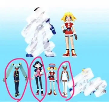 A13-1,2,3,4 록맨DASH 피규어 SR 캡콤 4점 세트