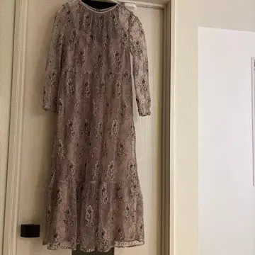 핑크 레이스 드레스