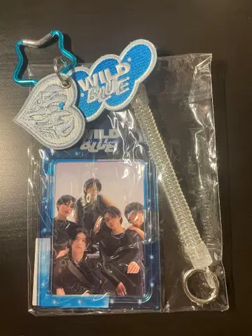 WILD BLUE 포토 카드 세트 와펜 키링