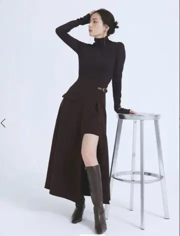 새상품급 비대칭 레이어드 스커트 anuans