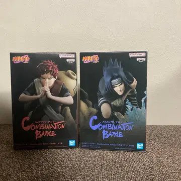 NARUTO 나루토 피규어 2체 세트 사스케 가아라