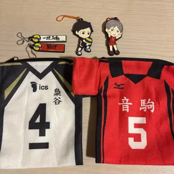 후쿠로다니 네코마 파우치와 키링 세트