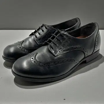 버켄스탁 라라미 로 23cm 가죽 신발 블랙 레더 컴포트