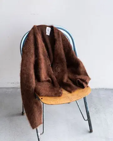 A.R.P 모헤어 가디건 모헤어 가디건 브라운