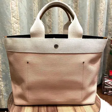 레어 새상품급 TOPKAPI 탑카피 토트백 리플 네오 가죽 베이지