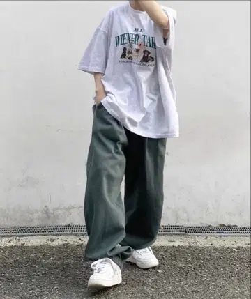 YACA 스웨트 팬츠 그린 프리 사이즈