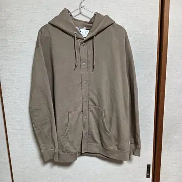 City Big Parker 스냅 후드티 베이지 38